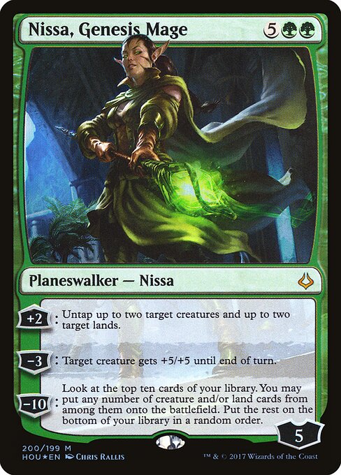 Nissa, Genesis Mage (HOU-200) (Foil)