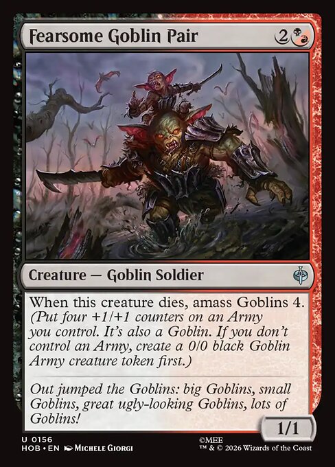 Fearsome Goblin Pair (HOB-156) (Foil)