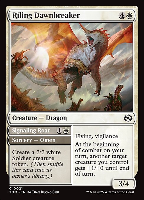 Riling Dawnbreaker // Signaling Roar (TDM-21)
