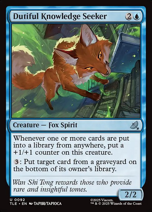 Dutiful Knowledge Seeker (TLE-92)