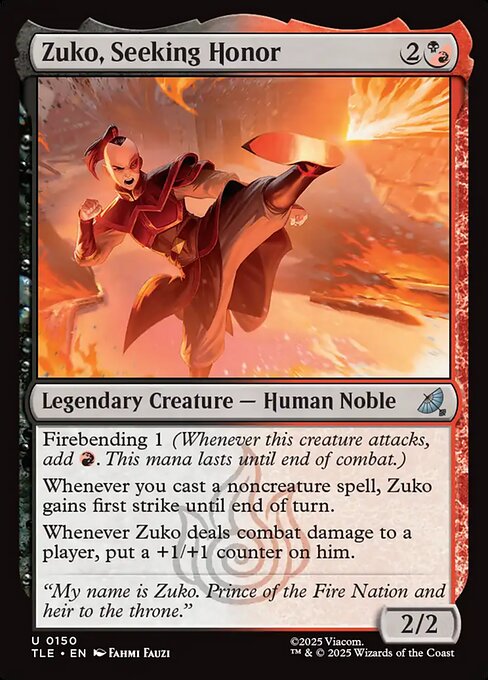 Zuko, Seeking Honor (TLE-150)