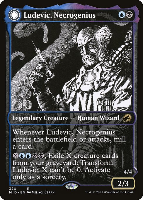Ludevic, Necrogenius // Olag, Ludevic's Hubris (MID-320)