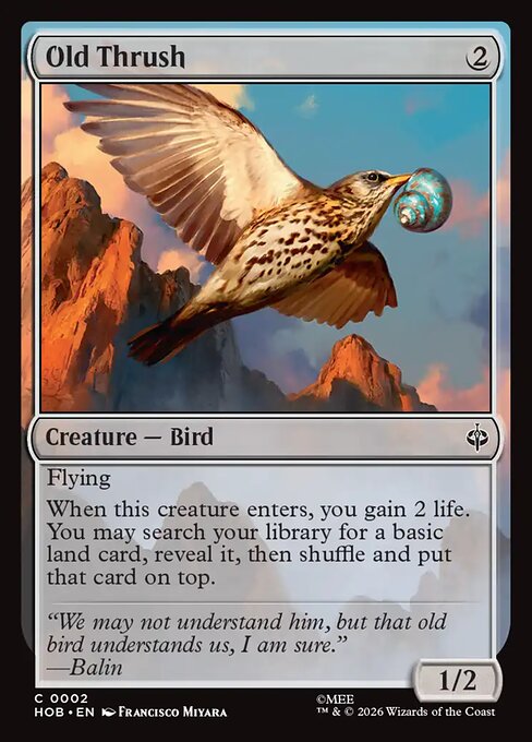 Old Thrush (HOB-2)