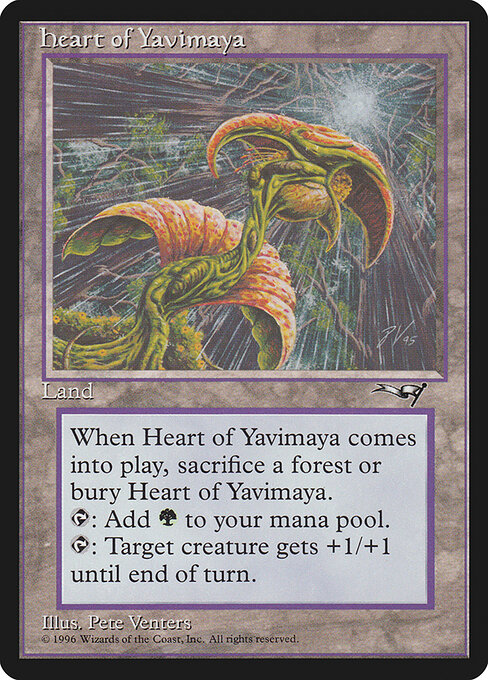 Heart of Yavimaya (ALL-138) [Light Played]