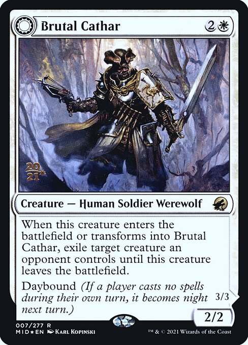 Brutal Cathar // Moonrage Brute (PMID-7s) (Foil)