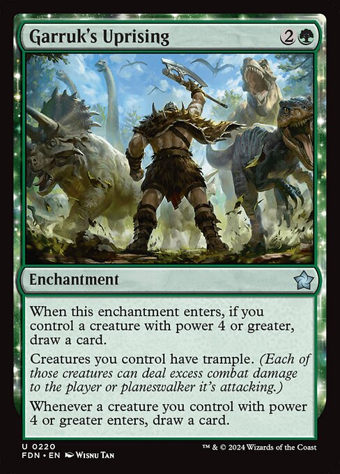 Garruk's Uprising (FDN-220) (Foil)