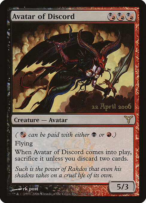 Avatar of Discord (PDIS-140★) (Foil)