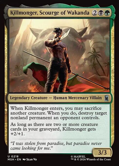Killmonger, Scourge of Wakanda (MSH-218) (Foil)