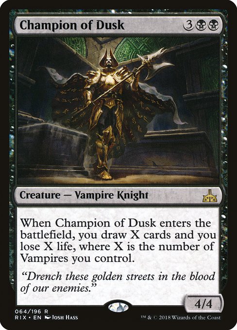 Champion of Dusk (RIX-64) (Foil)