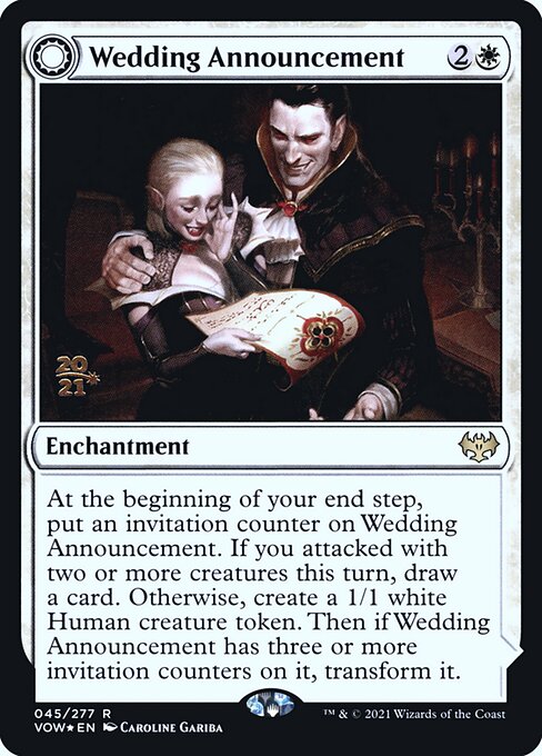 Wedding Announcement // Wedding Festivity (PVOW-45s) (Foil)