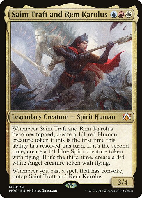 Saint Traft and Rem Karolus (MOC-9) (Foil)