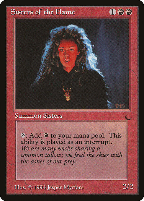 Sisters of the Flame (DRK-74) [Light Played]