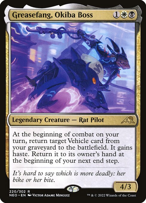 Greasefang, Okiba Boss (NEO-220)