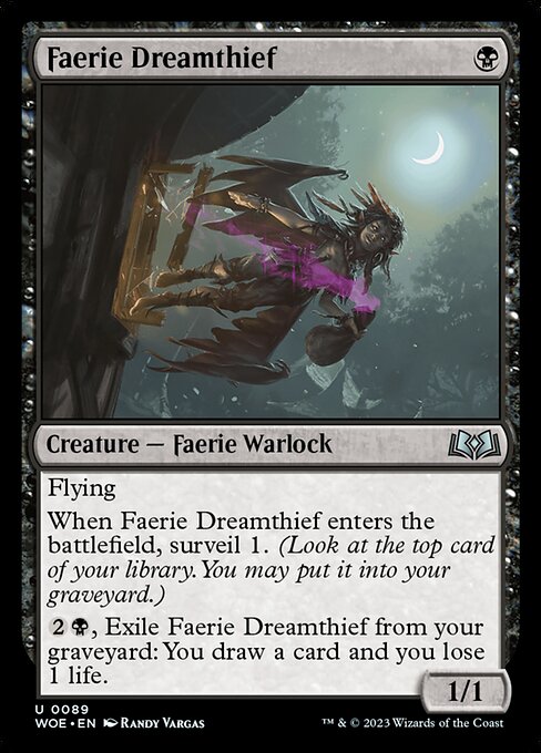 Faerie Dreamthief (WOE-89) (Foil)
