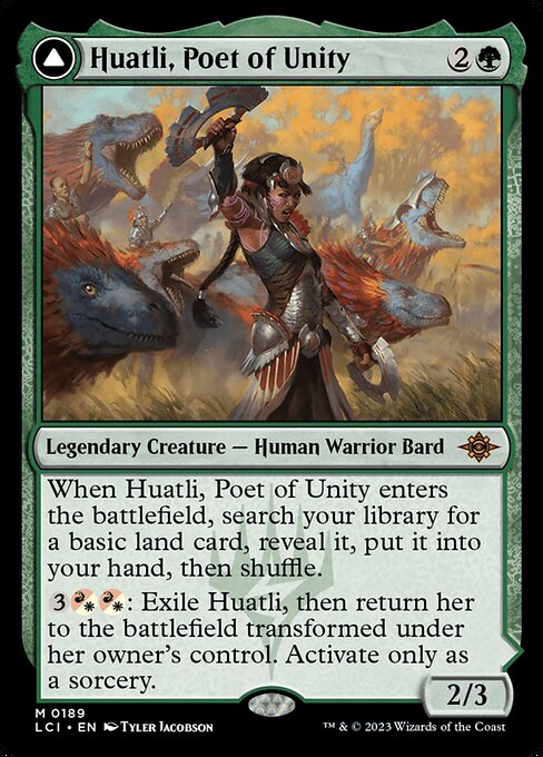 Huatli, Poet of Unity // Roar of the Fifth People (LCI-189)