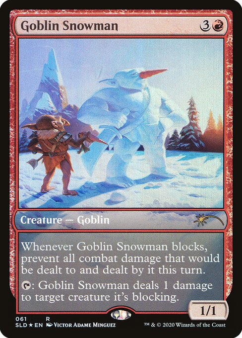 Goblin Snowman (SLD-61) (Foil)