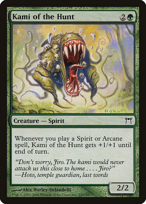 Kami of the Hunt (CHK-219) (Foil)