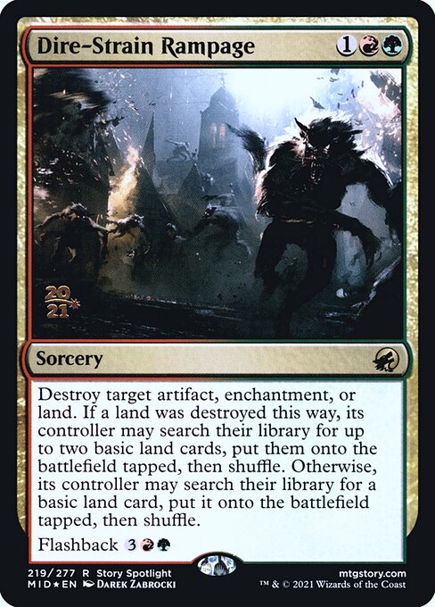 Dire-Strain Rampage (PMID-219s) (Foil)