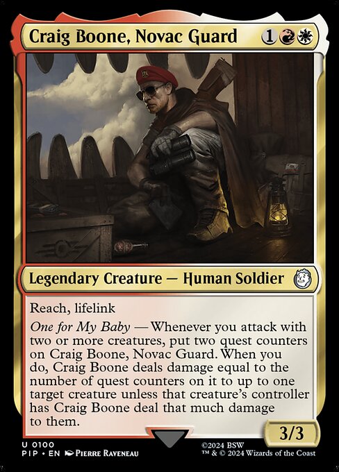 Craig Boone, Novac Guard (PIP-100)
