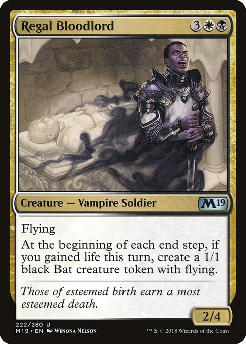 Regal Bloodlord (M19-222)