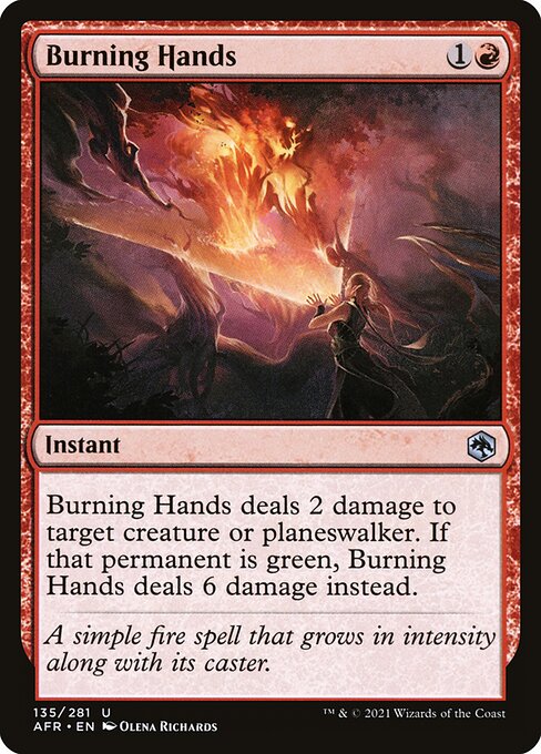 Burning Hands (AFR-135)