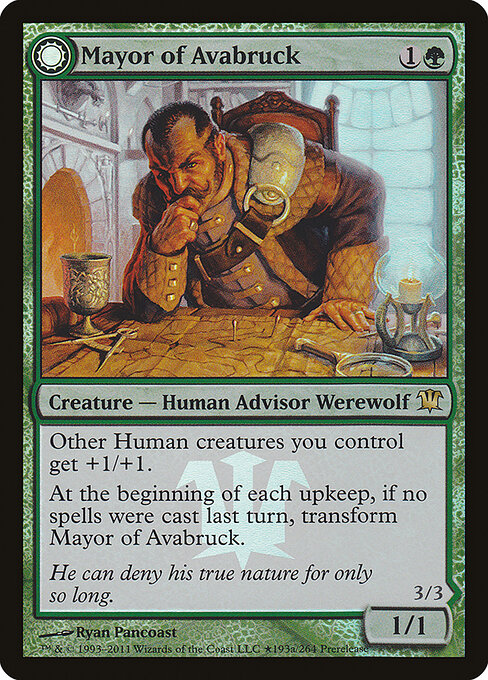Mayor of Avabruck // Howlpack Alpha (PISD-193★) (Foil)