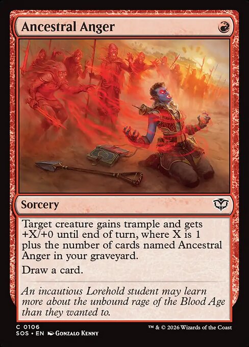 Ancestral Anger (SOS-106) (Foil)