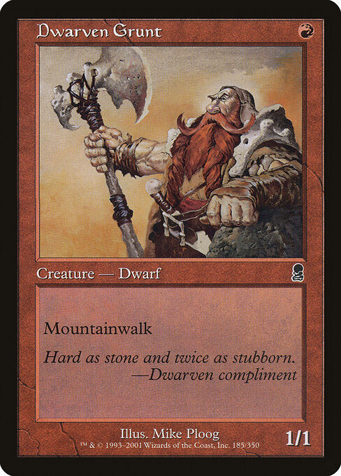 Dwarven Grunt (ODY-185) (Foil)