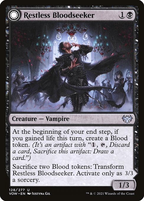 Restless Bloodseeker // Bloodsoaked Reveler (VOW-128)