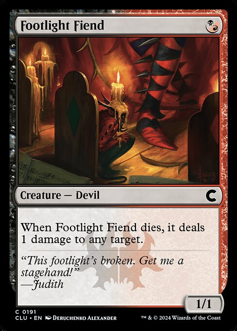 Footlight Fiend (CLU-191)