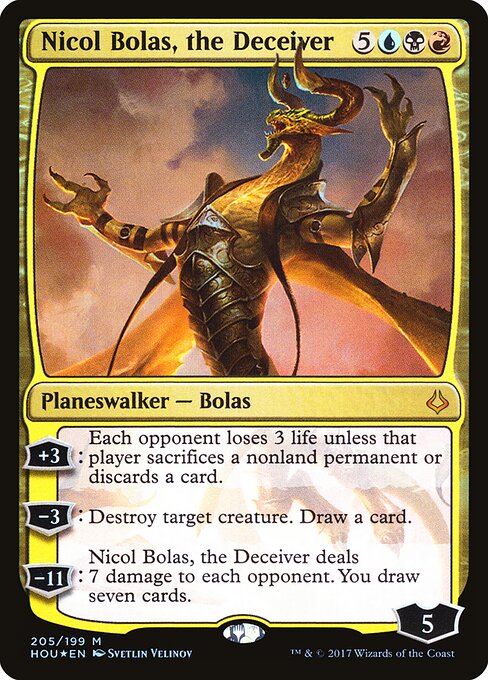 Nicol Bolas, the Deceiver (HOU-205) (Foil)