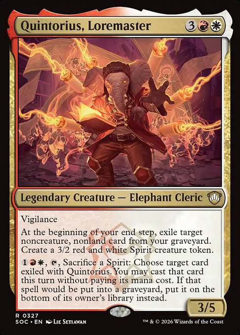 Quintorius, Loremaster (SOC-327)