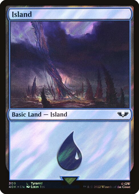 Island (40K-309★) (Foil)