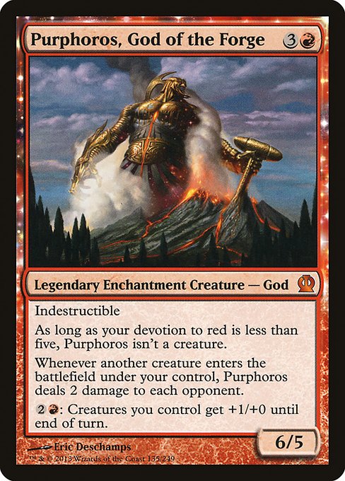Purphoros, God of the Forge (THS-135) (Foil)