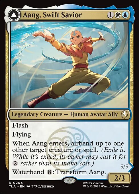 Aang, Swift Savior // Aang and La, Ocean's Fury (TLA-204)