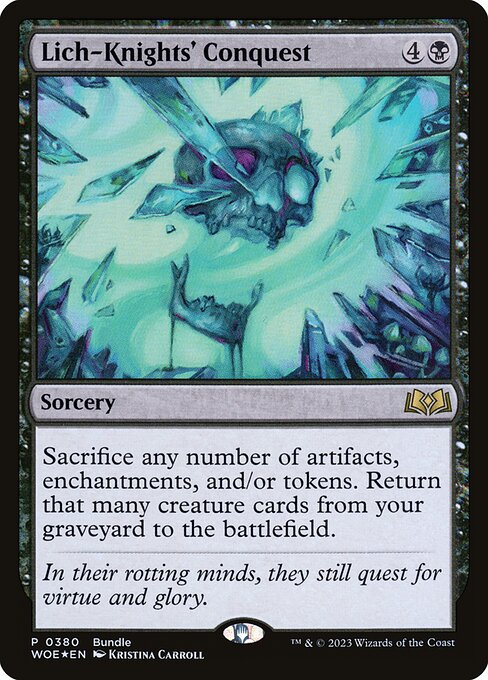 Lich-Knights' Conquest (WOE-380) (Foil)