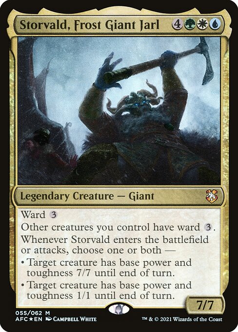 Storvald, Frost Giant Jarl (AFC-55) (Foil)