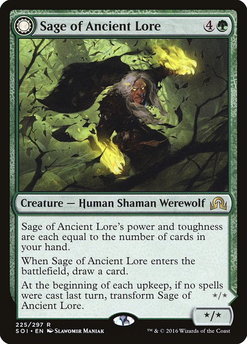 Sage of Ancient Lore // Werewolf of Ancient Hunger (SOI-225)