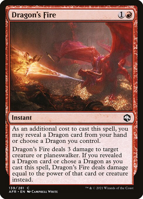 Dragon's Fire (AFR-139) (Foil)