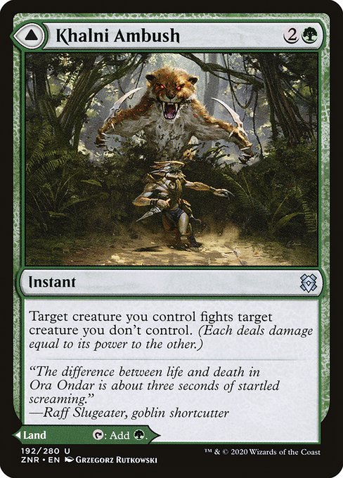 Khalni Ambush // Khalni Territory (ZNR-192) (Foil)