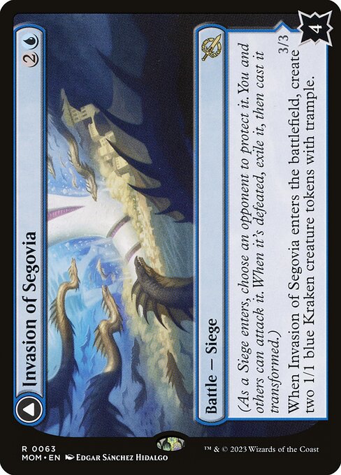 Invasion of Segovia // Caetus, Sea Tyrant of Segovia (MOM-63)