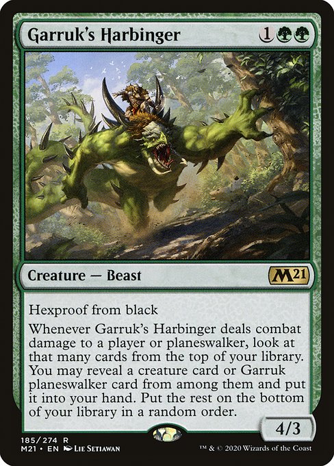 Garruk's Harbinger (M21-185)