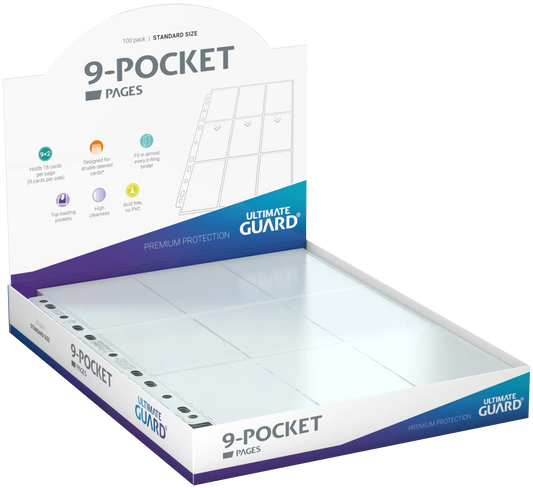 Ultimate Guard: 9-Pocket Pages (100 Pack Standard Size)