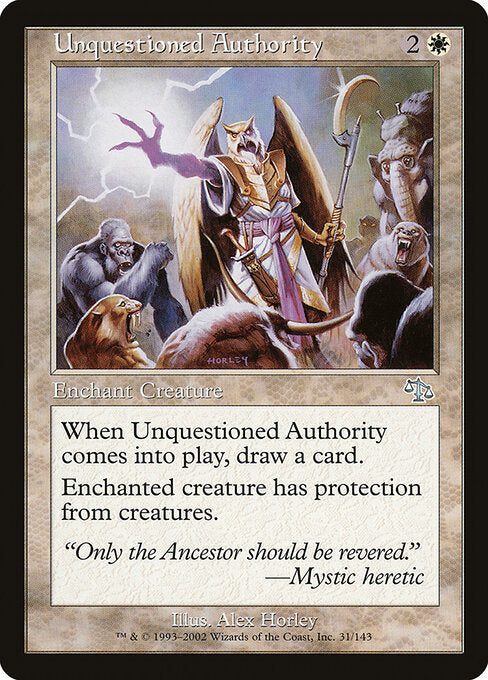 Unquestioned Authority (JUD-31)