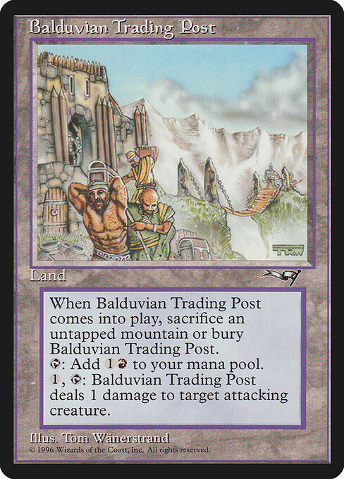 Balduvian Trading Post (ALL-137) [Light Played]