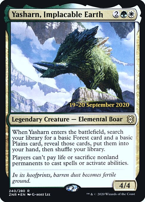 Yasharn, Implacable Earth (PZNR-240s) (Foil)