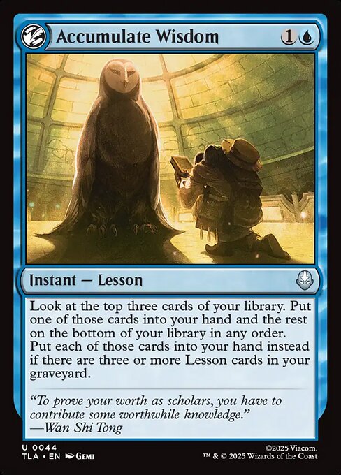 Accumulate Wisdom (TLA-44)