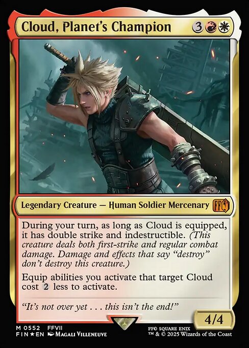 Cloud, Planet's Champion (FIN-552) (Foil)