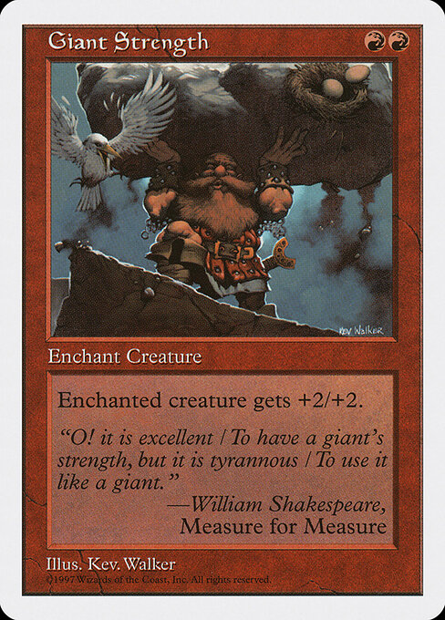 Giant Strength (5ED-233) [Light Played]