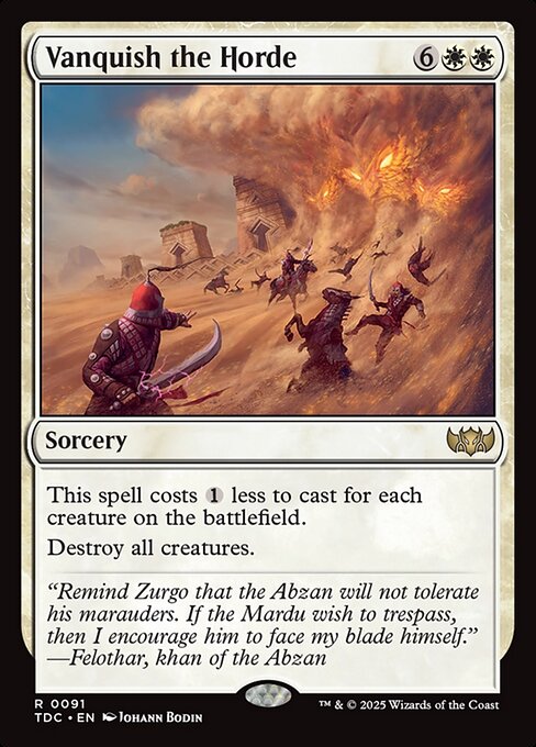 Vanquish the Horde (TDC-91)